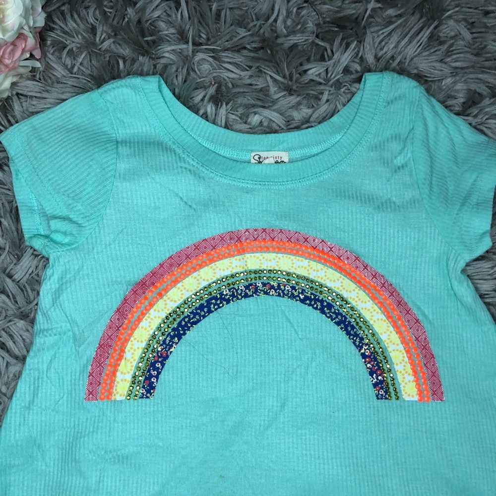 Ten Sixty Sherman Girls Rainbow Top Girls Size M - Picture 3 of 8
